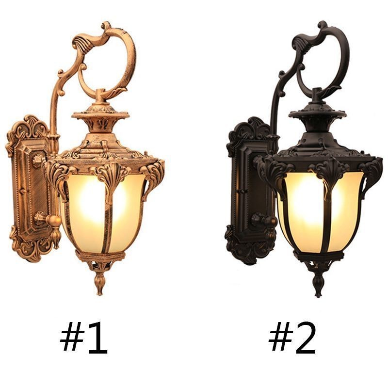 European Retro Outdoor Light vedenpitävä veistetty seinävalaisin sisäpihan käytävä