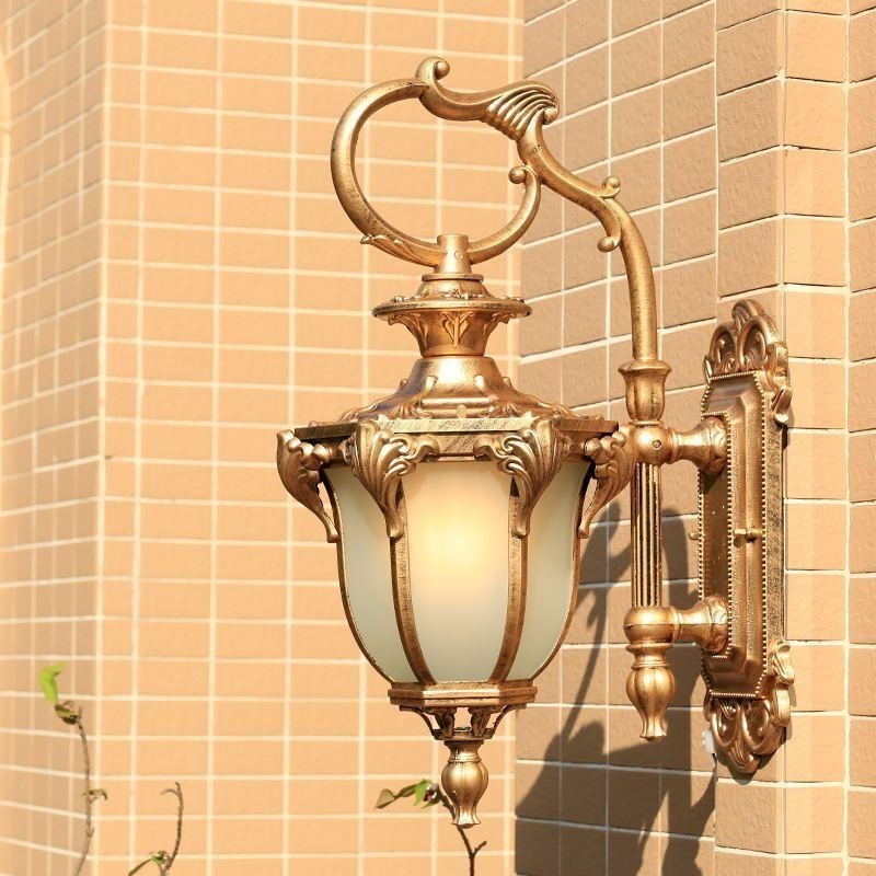 European Retro Outdoor Light vedenpitävä veistetty seinävalaisin sisäpihan käytävä