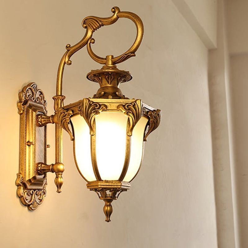 European Retro Outdoor Light vedenpitävä veistetty seinävalaisin sisäpihan käytävä