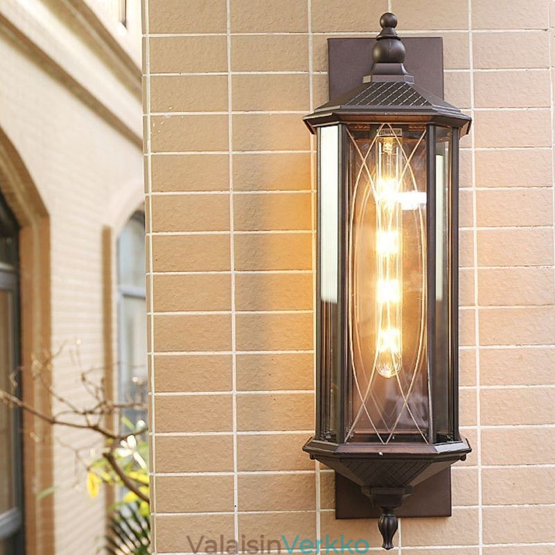 Kiinalainen ulkoseinävalaisin, yksipää, vedenpitävä Streamer seinävalaisin