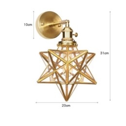 Moderni seinävalaisin lasivarjostimella