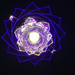 Moderni nykyaikainen Crystal Metal Flush Mount