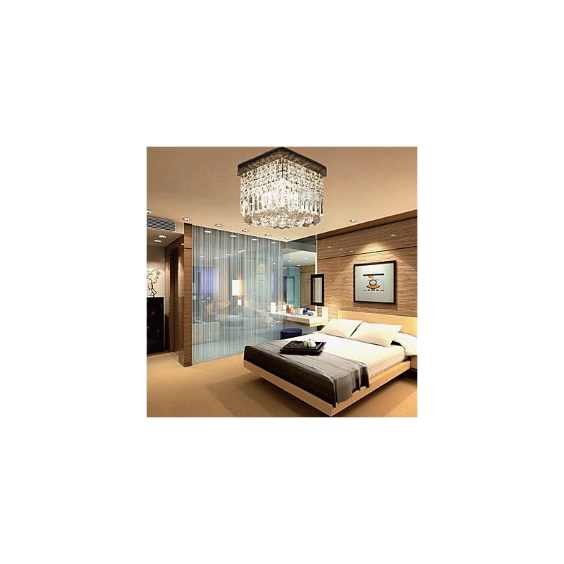 Moderni nykyaikainen Crystal Metal Flush Mount