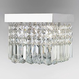 Moderni nykyaikainen Crystal Metal Flush Mount