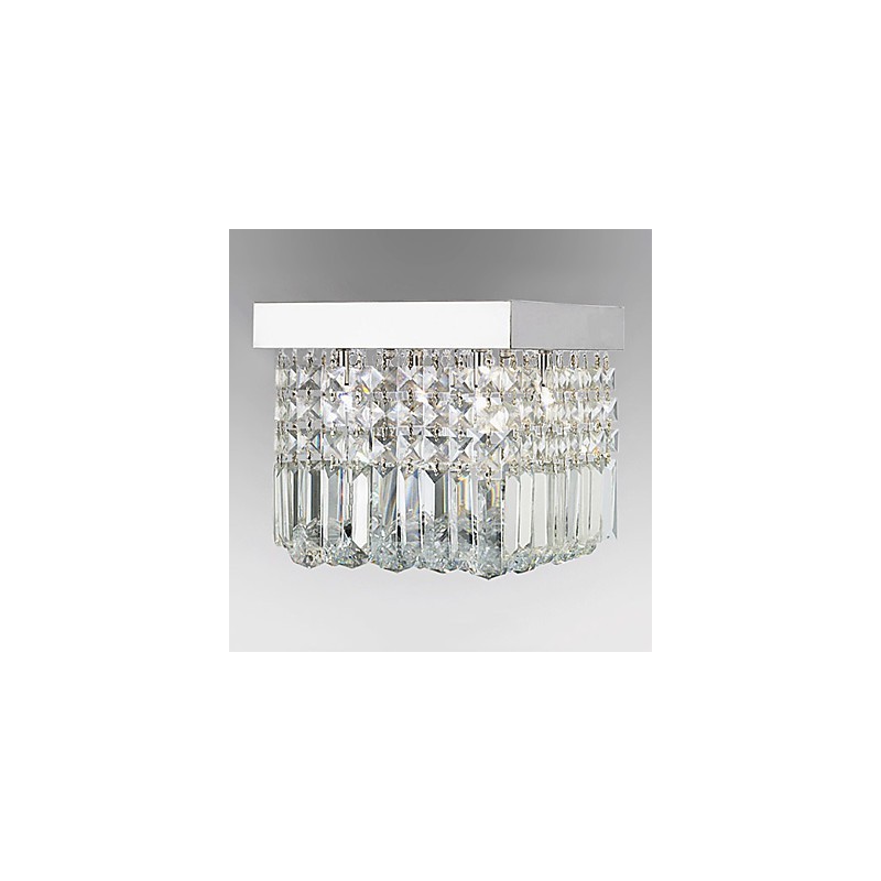 Moderni nykyaikainen Crystal Metal Flush Mount