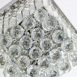Moderni nykyaikainen Crystal Metal Flush Mount