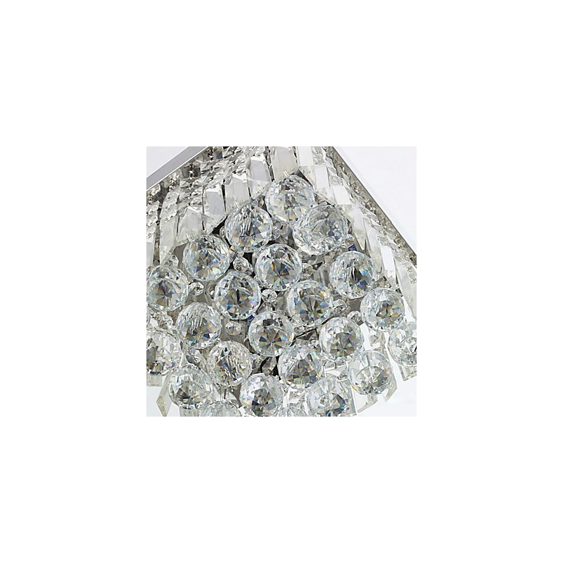 Moderni nykyaikainen Crystal Metal Flush Mount