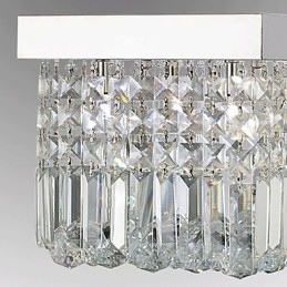 Moderni nykyaikainen Crystal Metal Flush Mount