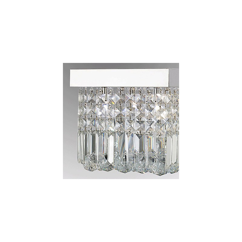 Moderni nykyaikainen Crystal Metal Flush Mount