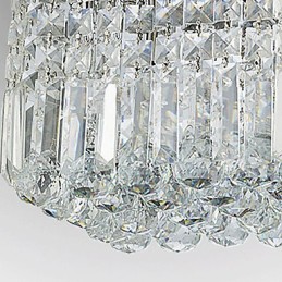 Moderni nykyaikainen Crystal Metal Flush Mount