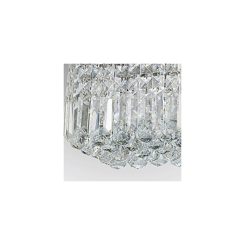 Moderni nykyaikainen Crystal Metal Flush Mount
