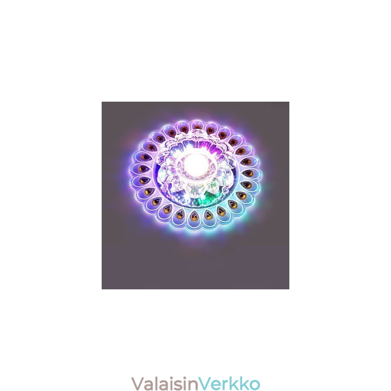 Crystal Kattovalaisin Spotlight SMD 3W Creative Lamp Tube Light Värikäs Väri Dome Light