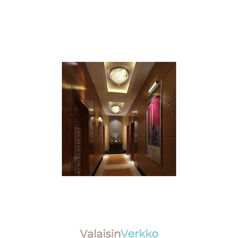 Moderni nykyaikainen Crystal Metal Flush Mount