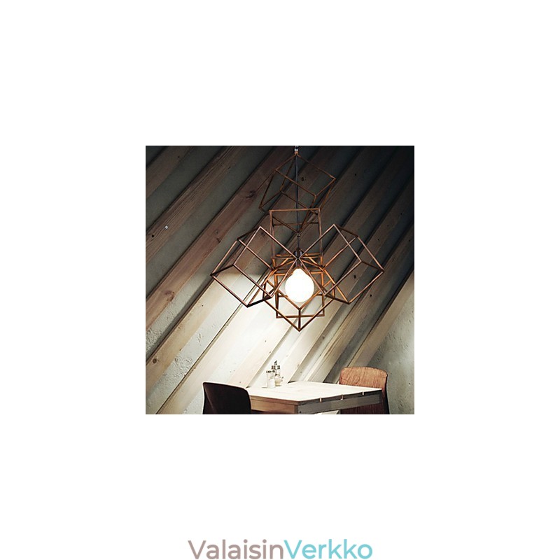 Riipus 1 Vaalea Vintage Minimalistinen rautamaalaus kattokruunu