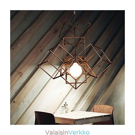Riipus 1 Vaalea Vintage Minimalistinen rautamaalaus kattokruunu Riipus 1 Vaalea Vintage Minimalistinen rautamaalaus kattokruunu