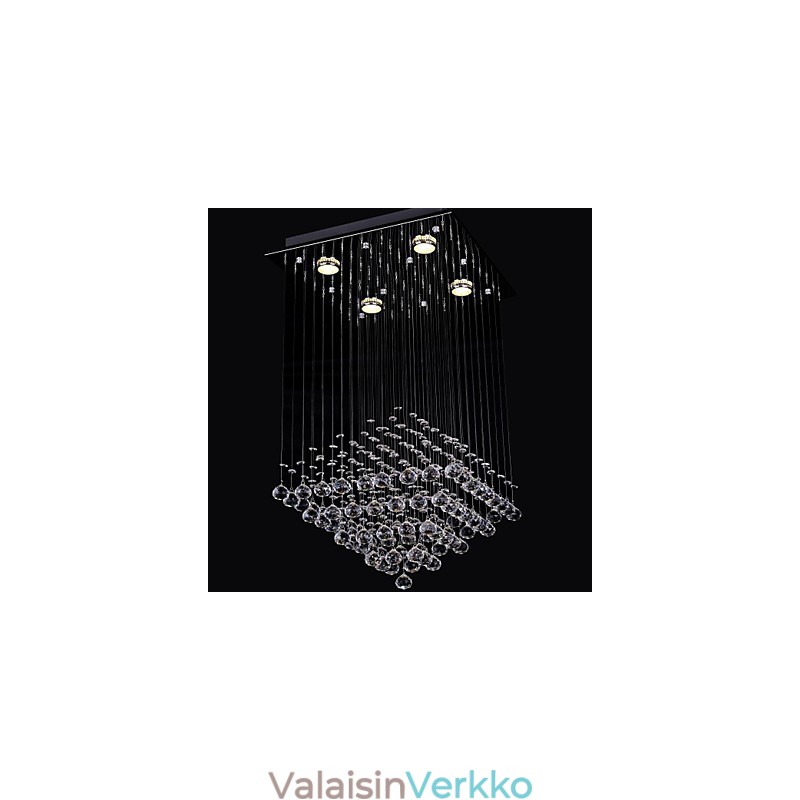 Clear Crystal 4 Lights uppoasennus yksinkertaisessa suunnittelussa