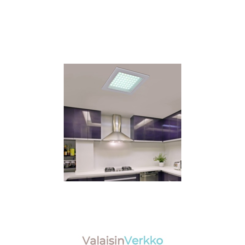 Moderni uppoasennusvalot neliön muotoinen