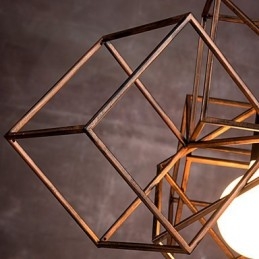 Riipus 1 Vaalea Vintage Minimalistinen rautamaalaus kattokruunu