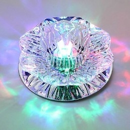 Crystal Kattovalaisin Spotlight SMD 3W Creative Lamp Tube Light Värikäs Väri Dome Light