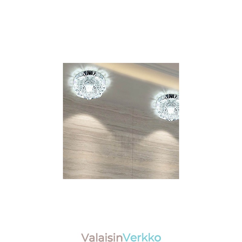 Crystal Kattovalaisin Spotlight SMD 3W Creative Lamp Tube Light Värikäs Väri Dome Light