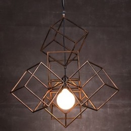 Riipus 1 Vaalea Vintage Minimalistinen rautamaalaus kattokruunu