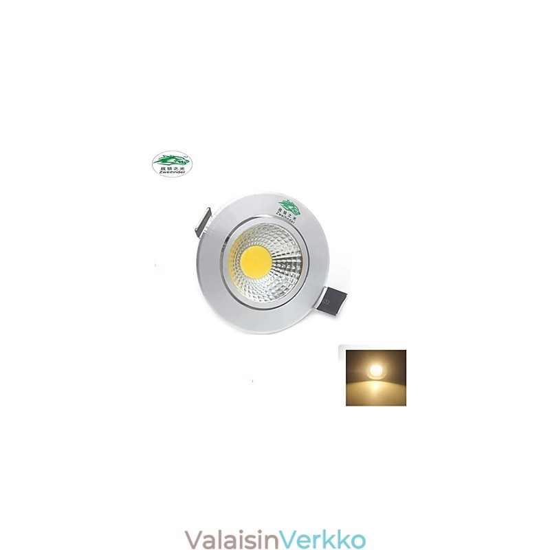 4kpl Zweihnder 3W 300Lm COB kattolamppu alasvalo lämmin valkoinen valo