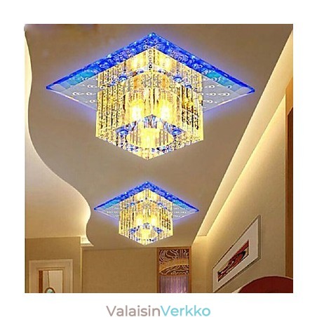 Minikristallikattovalaisin Spotlight SMD 3W Creative Lamp Tube Light värikäs väri neliön kupuvalo Minikristallikattovalaisin Spotlight SMD 3W Creative Lamp Tube Light värikäs väri neliön kupuvalo