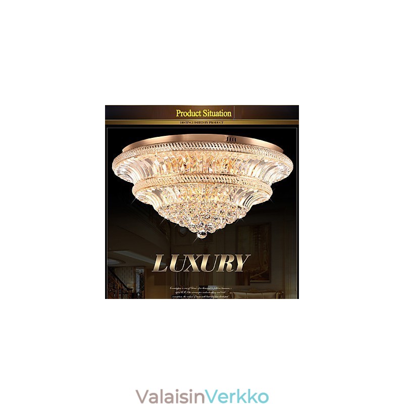 Moderni ylellinen 9Moderni kristallikattovalo absorboi kupuvaloa, halkaisija 80cm