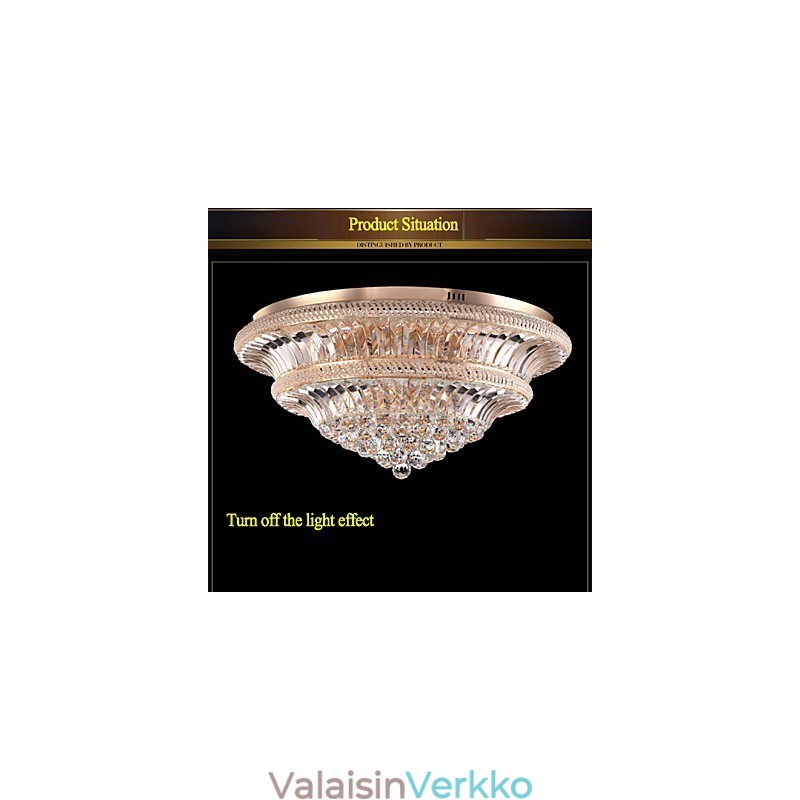 Moderni ylellinen 9Moderni kristallikattovalo absorboi kupuvaloa, halkaisija 80cm