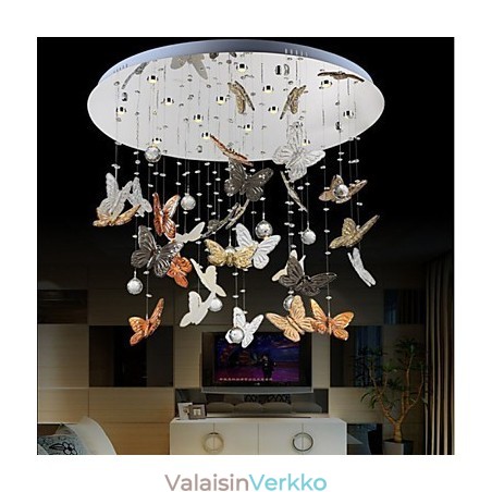 Kristallilamppu Pyöreä perhonen kristallilamppu Kristallilamppu Pyöreä perhonen kristallilamppu