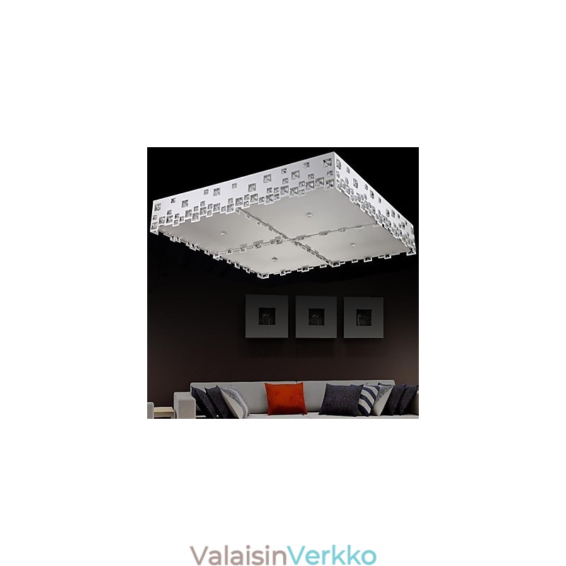 Crystal Flush Mount Modern Contemporary Metal