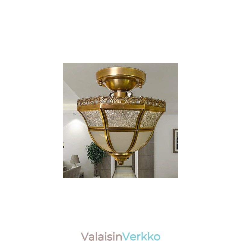 Perinteiset klassiset minityyliset messinkiset metalliset uppoasennettavat kohdevalot