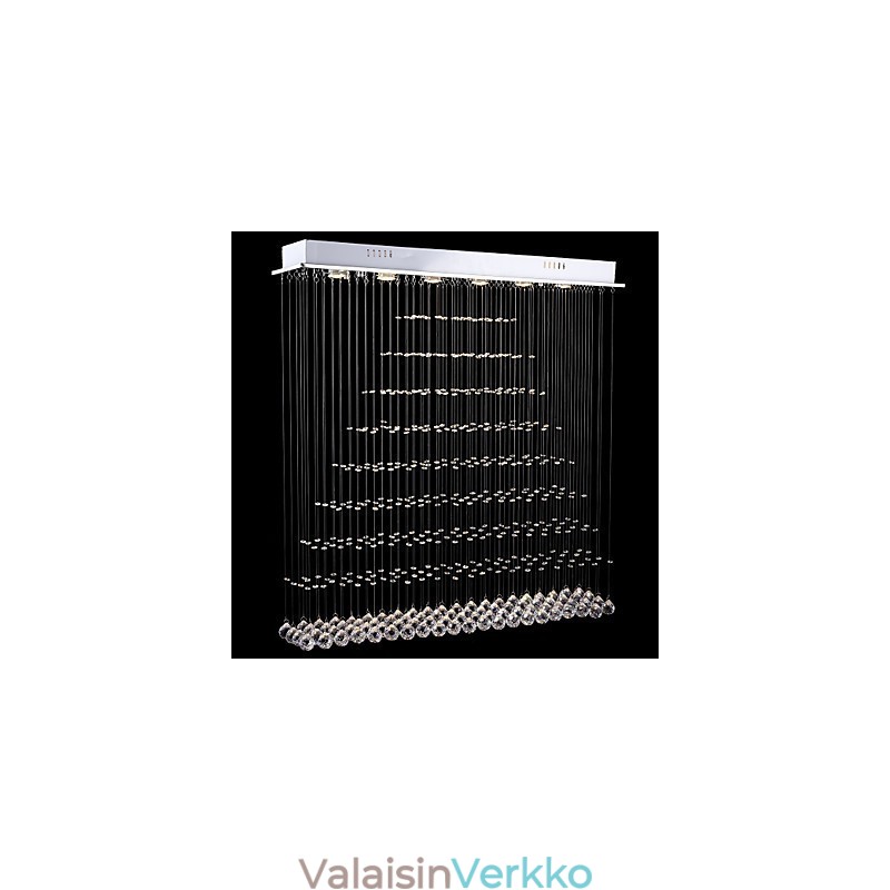 Suorakaide Crystal Kattokruunu Valot Kattoon Riippuvat Valaisimet Valaisimet
