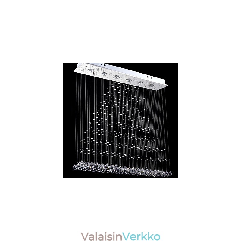 Suorakaide Crystal Kattokruunu Valot Kattoon Riippuvat Valaisimet Valaisimet