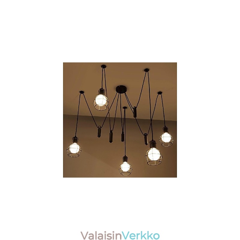 Perinteinen Classic Vintage Retro Lyhty Country Mini Style Maalaus Metal Riipus Valoruokailu