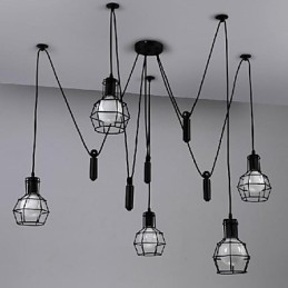 Perinteinen Classic Vintage Retro Lyhty Country Mini Style Maalaus Metal Riipus Valoruokailu
