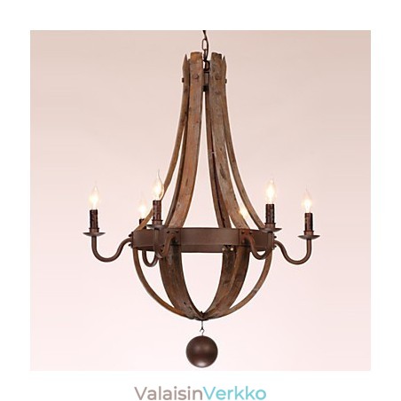 Kattokruunu 6 valoa Vintage Retro Country Living Ruokailu Autotalli Metalli Kattokruunu 6 valoa Vintage Retro Country Living Ruokailu Autotalli Metalli
