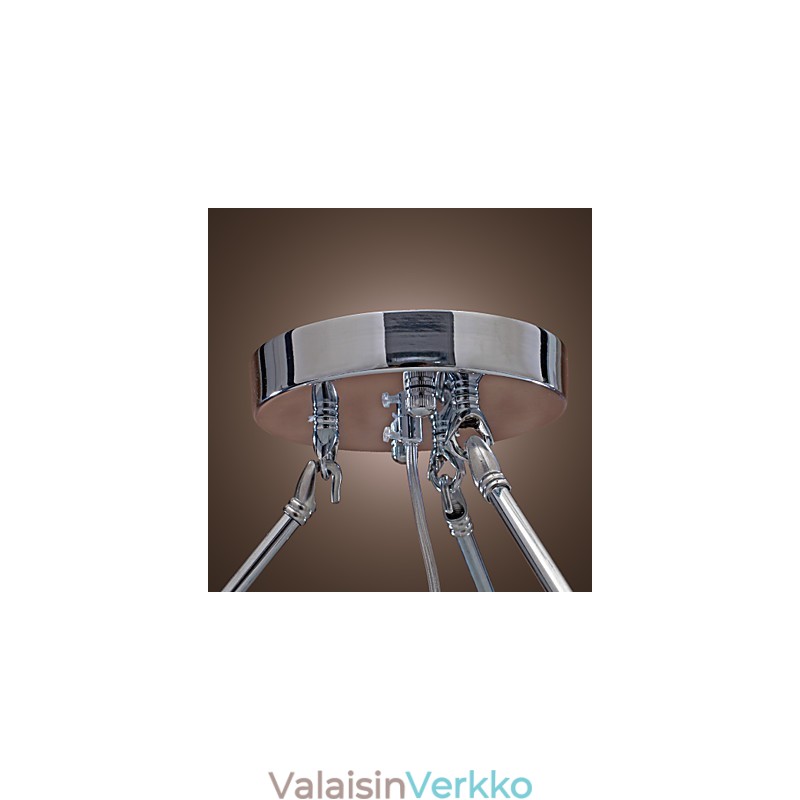 Moderni Crystal Flush Mount 5 Lights Black Fabric Varjostin