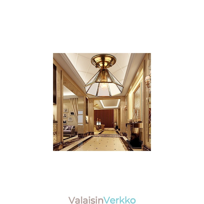 Perinteiset klassiset minityyliset messinkiset metalliset uppoasennettavat kohdevalot