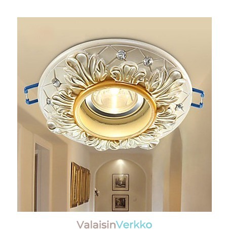 10 * 3,5 cm Eurooppa-tyyppinen maalaistyylinen kattoputkilamppu vaimentava kupuvalolamppu