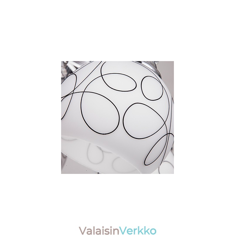 Kattokruunu Modern Crystal Living 8 valoa