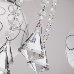 Kattokruunu Modern Crystal Living 8 valoa