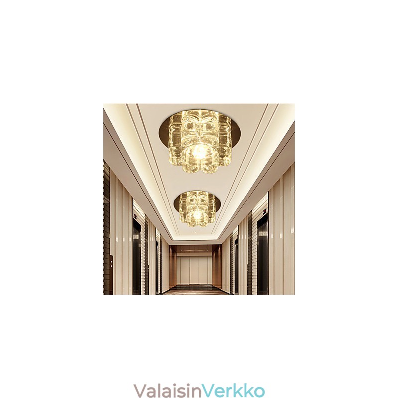 Moderni nykyaikainen Crystal Flush Mount