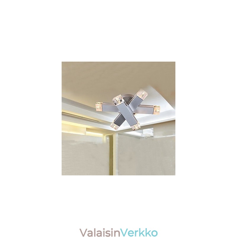 Moderni kattovalaisin 6 valaisimella tyylikkäässä muotoilussa