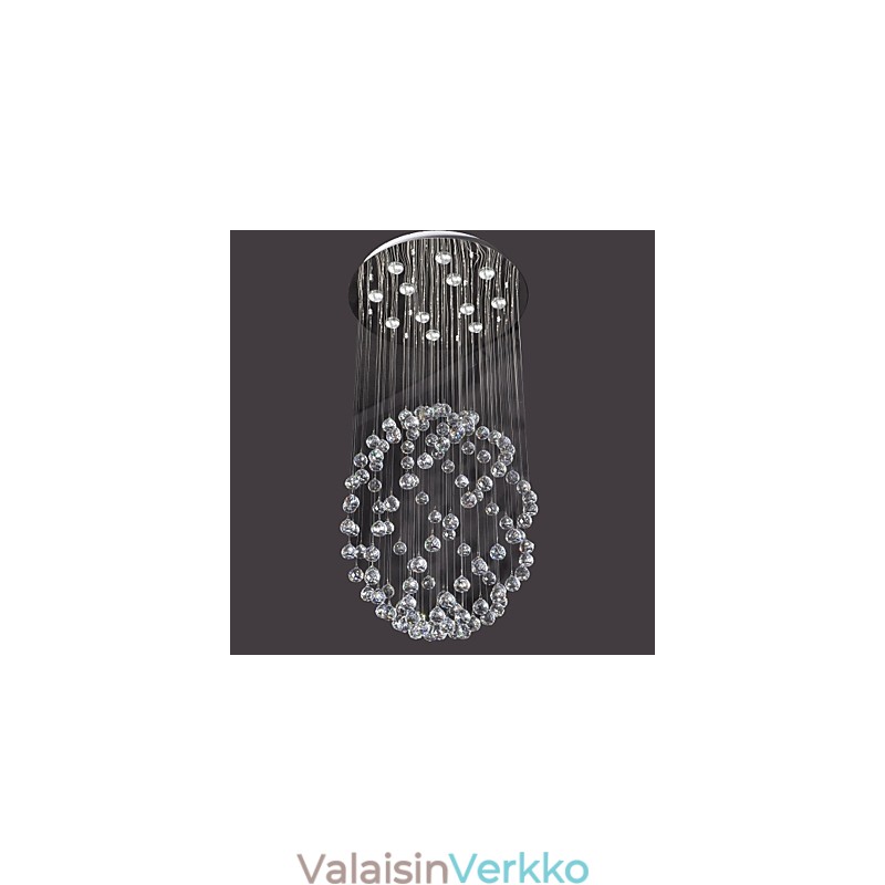 Moderni nykyaikainen Crystal Chrome -tasoteline