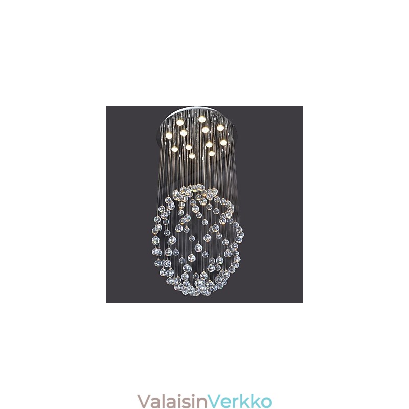 Moderni nykyaikainen Crystal Chrome -tasoteline