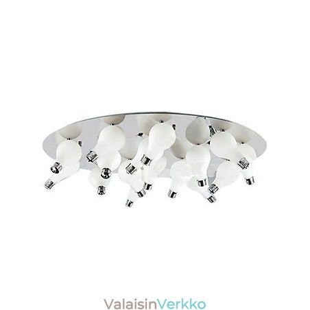 Moderni uppoteline, jossa 12 pyöreää valoa (G4-lamppujalka) Moderni uppoteline, jossa 12 pyöreää valoa (G4-lamppujalka)