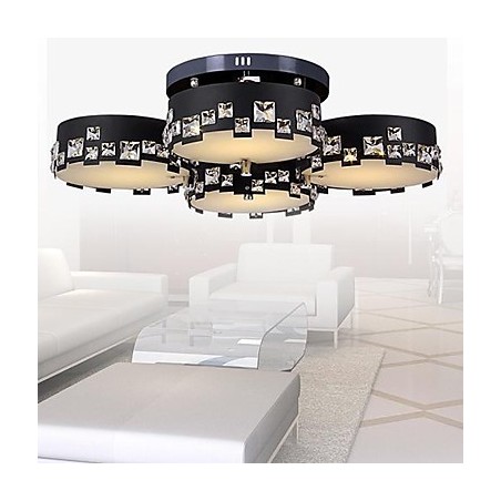 Moderni nykyaikainen Crystal Metal Flush Mount Moderni nykyaikainen Crystal Metal Flush Mount