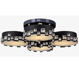 Moderni nykyaikainen Crystal Metal Flush Mount
