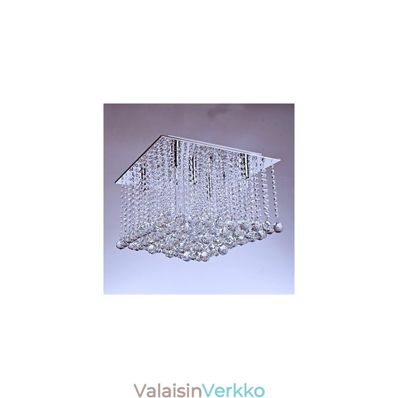 Flush Mount Crystal Modern Contemporary Metal